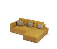 Диван угловой Куб Желтый